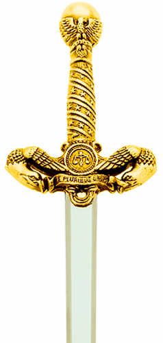 Miniature American Liberty Sword (Gold) by Marto  