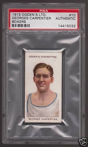 1915 GEORGES CARPENTIER Ogdens Ltd. #10 PSA Authentic  