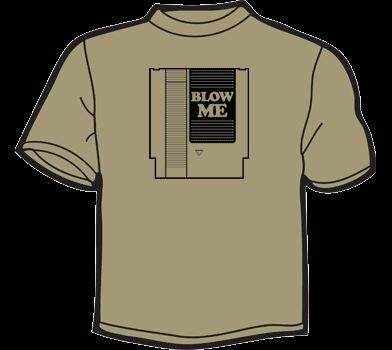 BLOW ME T Shirt MEN funny vintage nintendo game console  