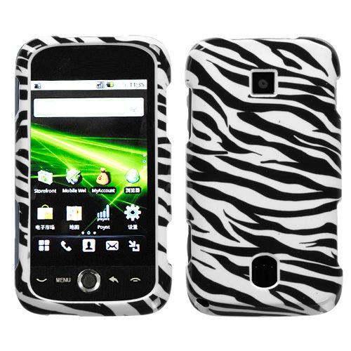 HUAWEI M860 ASCEND METRO PCS HARD CASE WHITE ZEBRA  