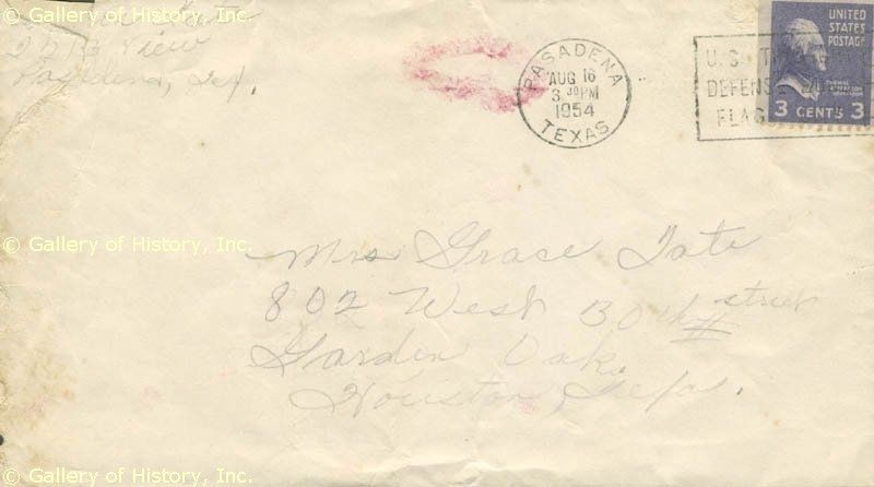 SHARON TATE   AUTOGRAPH LETTER SIGNED 1954  