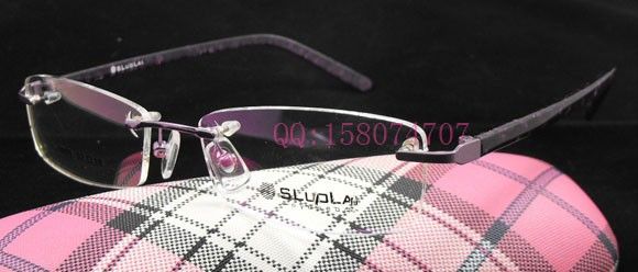 new fashion rimless acetate frame purple eyeglasses 3C  