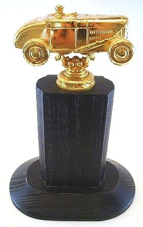 Vintage 1950s Car Show TROPHY AWARD Auto Race Racing Art Topper Model 