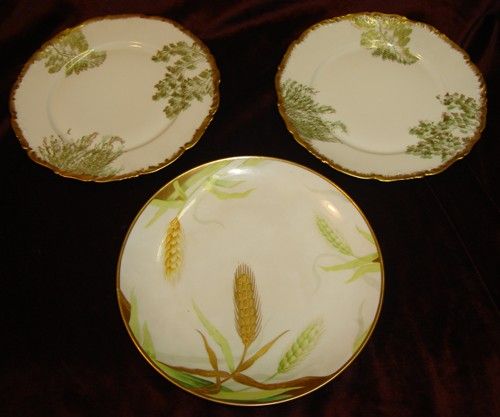 ANTIQUE LIMOGES Tressemanes Vogt Latrille Dish PLATES  