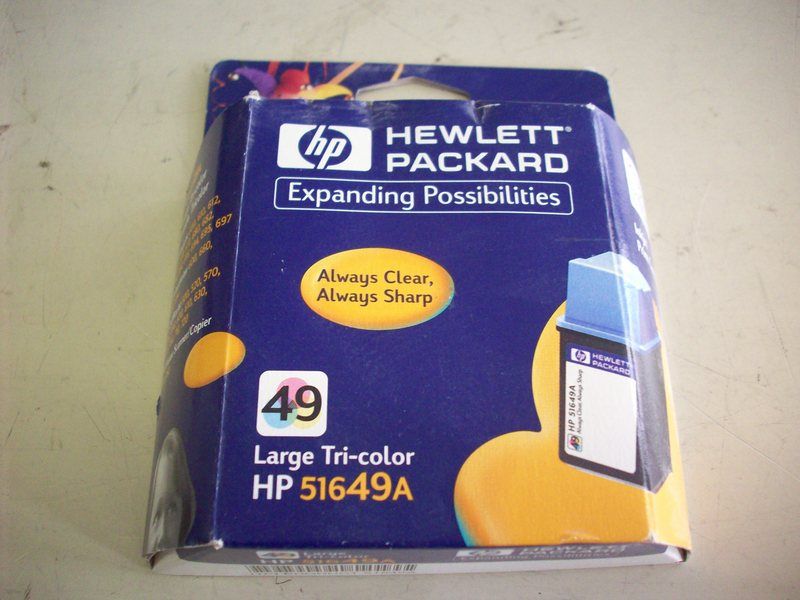 HP 49 Large Tri Color 51649A Ink Cartridge   Brand New  