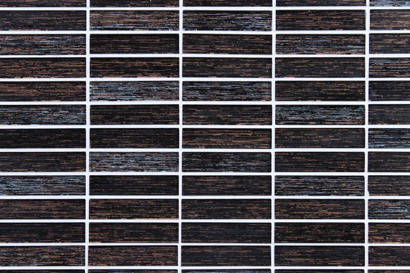   Dark Brown Grey Black Glass Subway Tile For Kitchen/Bathroom  