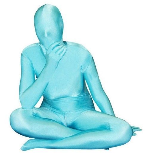   Body Sky Blue Unisex Lycra Spandex Zentai Suit S XXL #ZB017  