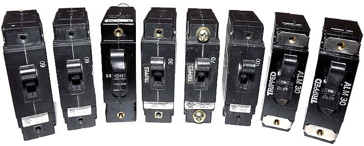 Lot 8 Airpax Heinemann Circuit Breaker 1P 30A 70A 100A  