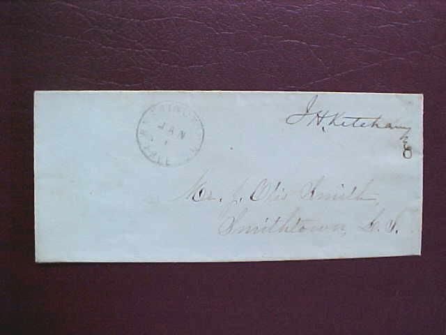 FREE FRANK KETCHAM, JOHN 1870s COVER, NY REP CIVIL WAR  