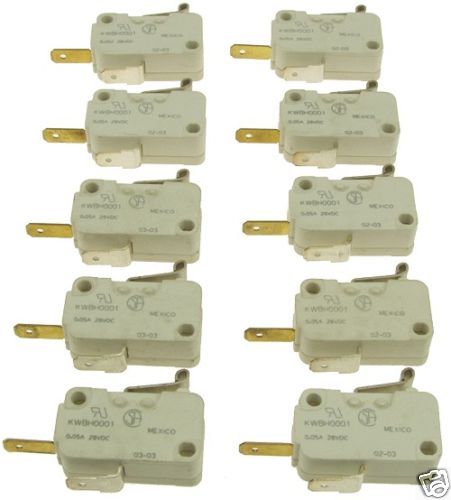 10X Cherry Microswitch/Micro Switch W/Lever 28VDC #217  