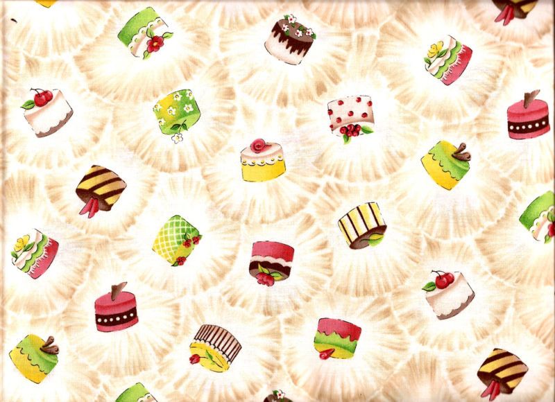 Yuko Hasegawas Tea For Two Cakes Fabric 1 yard  