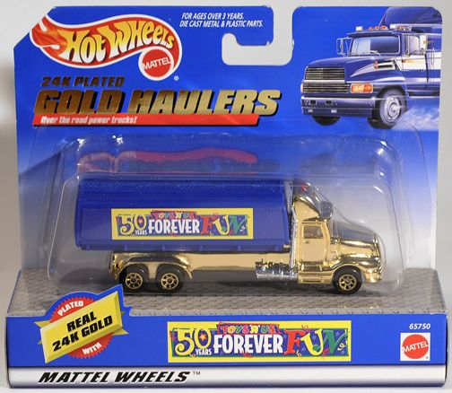 Hot Wheels 24K Plated Gold Haulers Toys R Us 65750 MIB  