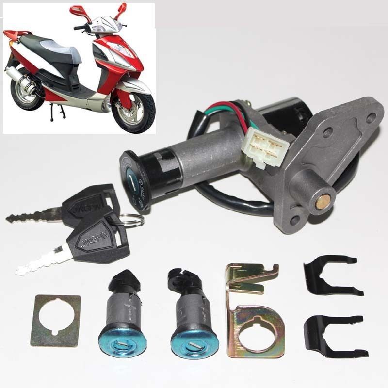 GY6 Moped Motorcycle Scooter Ignition Key Switch Lock Set 50 150cc 