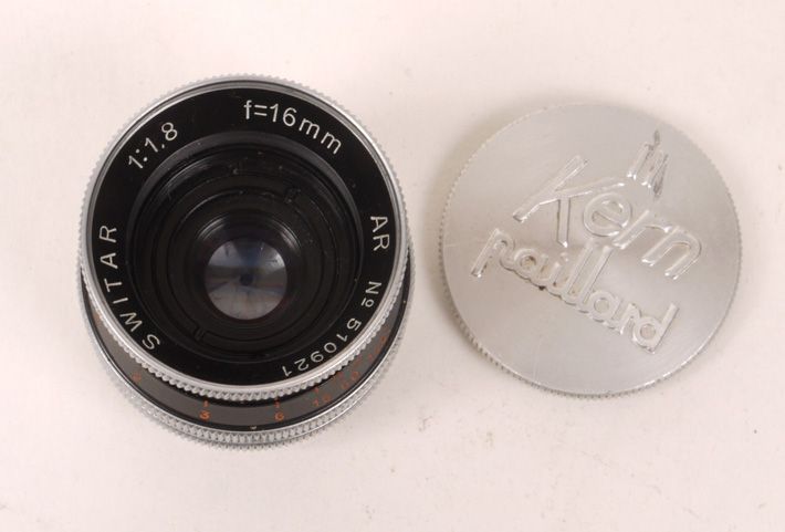 Kern/Bolex 16mm f1.8 AR Switar   C Mount   EX+/EX++  