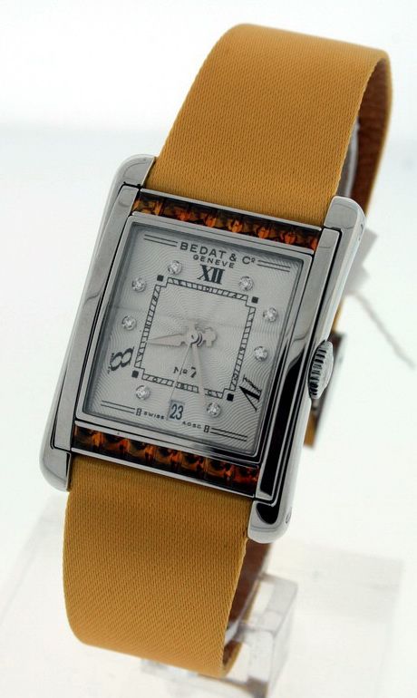 Bedat No.7 NEW Auto Orange Sapphires and Diamonds Watch  