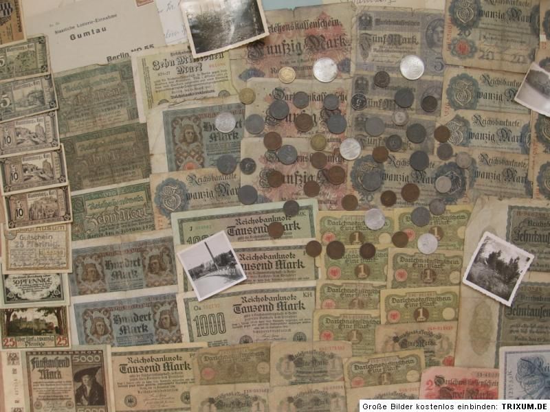 B01) GREAT SET HUGE GERMAN HISTORY LOT 1900   1945 LETTER COINS PHOTOS 