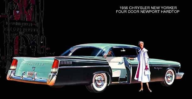 1956 CHRYSLER NEW YORKER ~ FOUR DOOR NEWPORT ~ MAGNET  