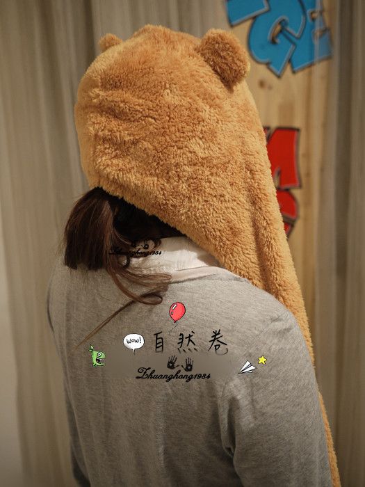 Rilakkuma Cute Plush Hat Scarf  