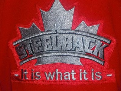   GAME USED STEELBACK HOCKEY JERSEY SWEATER CANADA CANUCKS BEER  