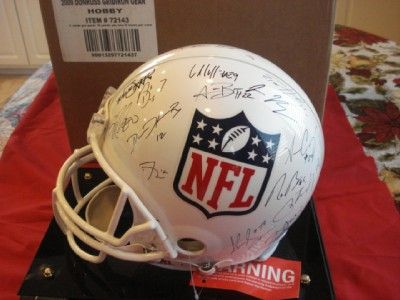 MARK SANCHEZ MATTHEW STAFFORD CRABTREE RC ROOKIE SIGNED HELMET 