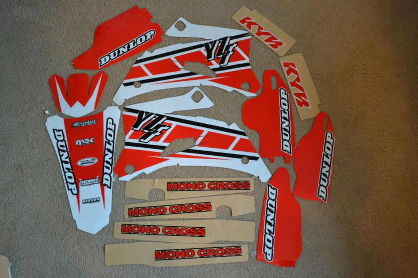 FLU DESIGNS TEAM GRAPHICS YAMAHA YZ250F YZ450F YZF250 YZF450 WT/RED 