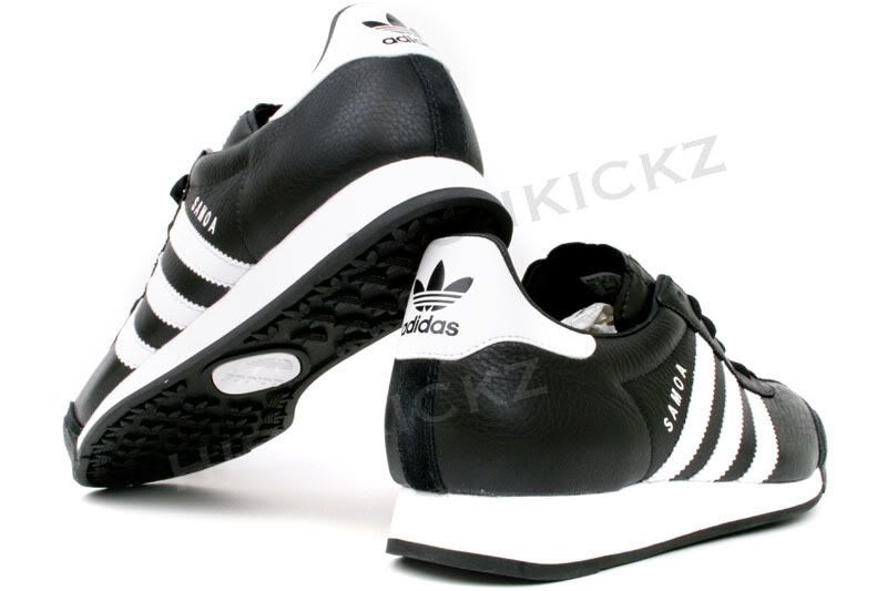 Adidas Samoa Leather Black White 019351 Mens New Shoes Size 7.5~13 