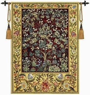 Tree of Life (red) Tapestry Wall Hanging, 55X42  