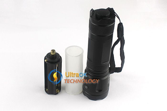 Zoom Adjustable CREE XR E Q5 LED Flashlight Torch 300Lm  