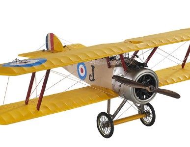 Desk Top WWI Sopwith Camel Biplane Wood Model Plane 10 781934508984 