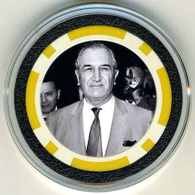 JOE BONANNO Poker Chip Card Guard Cover Marker WSOP  