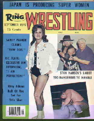 Ring Wrestling Magazine Sept 1976 Girls Kitty Adams  