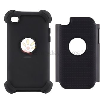 Defender Case For iPod Touch 4 4G 4th Gen Black thinner than OtterBox 