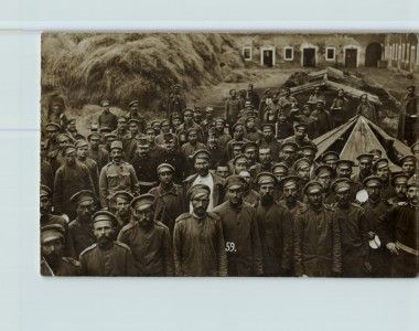 Russian POWs in Czech 1914   Antique Postcard (156568)  