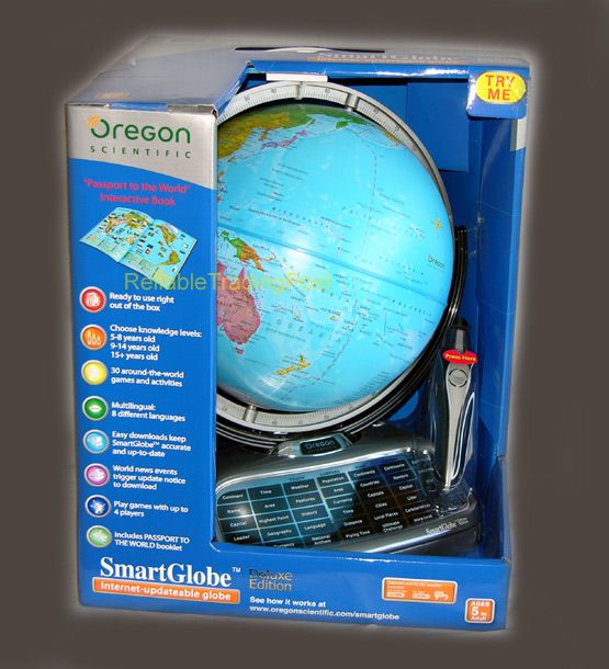   SCIENTIFIC SMART GLOBE INTERNET UPDATEABLE DELUXE EDITION WORLD MAP