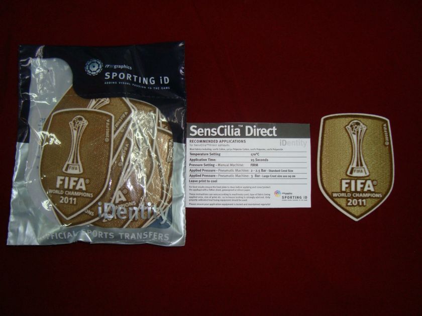 BARCELONA FIFA CLUB WORLD CUP Winners 2011 Patch BADGE HOME senscilia 
