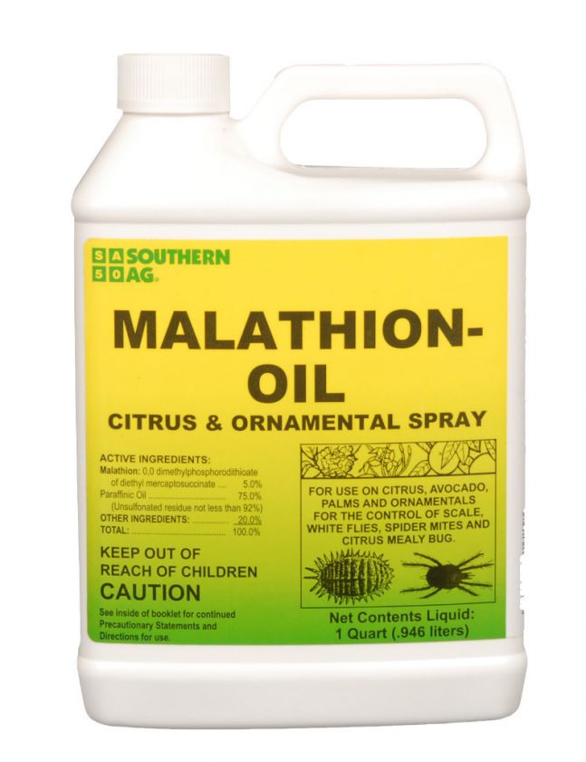 Malathion Oil Citrus & Ornamental Spray Quart 32oz  