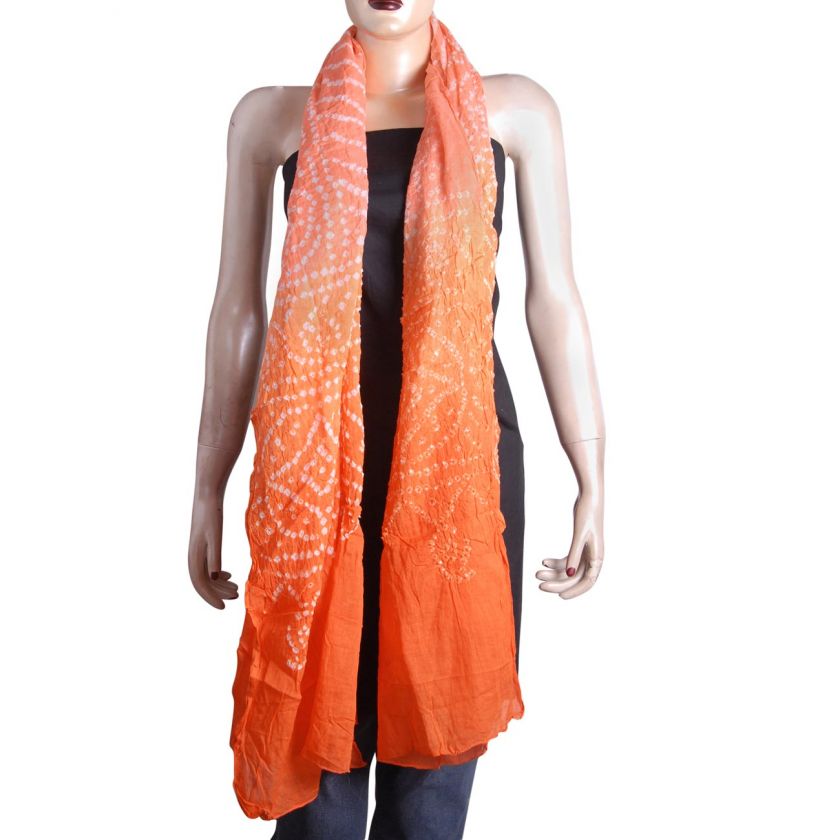 Women summer Fashion Neck Tie and Dye Cotton Scarf  