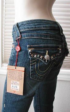 NWT True Religion Billy multi studs jeans Dark drifter  