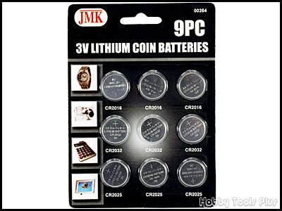 9pc 3v Lithium Coin Cell Battery CR2032 CR2025 CR2016  