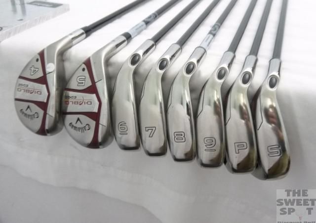   Diablo Edge Combo Iron Set 4H PW, SW Graphite Seniors Left Hand  