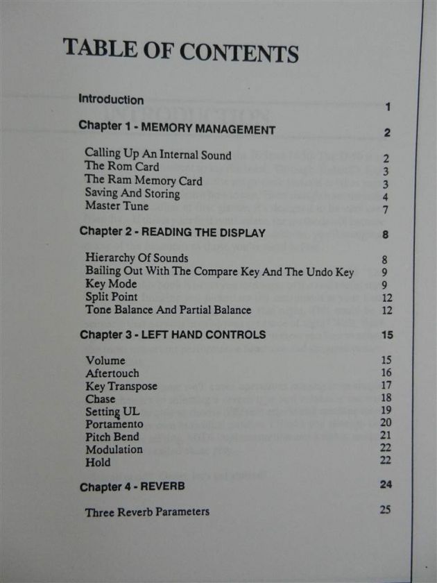 Roland D50 Right Now Volume 1 Book  