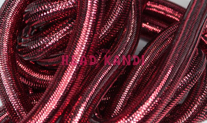 Metallic Deep Rose Tubular Crin 3/4 5 Yards  