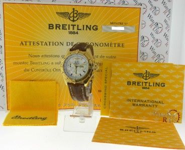 Breitling Crosswind Special K44355 Leather Strap Mother of Pearl   No 