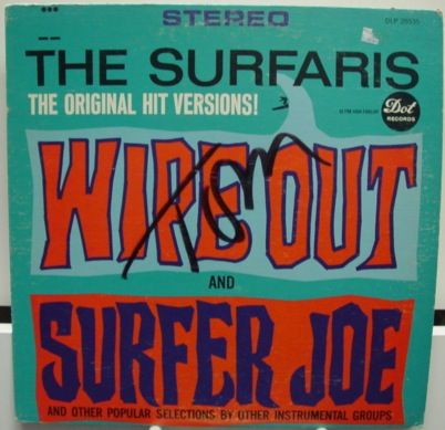 THE SURFARIS wipe out LP vinyl DLP 25535 VG+ 1963  