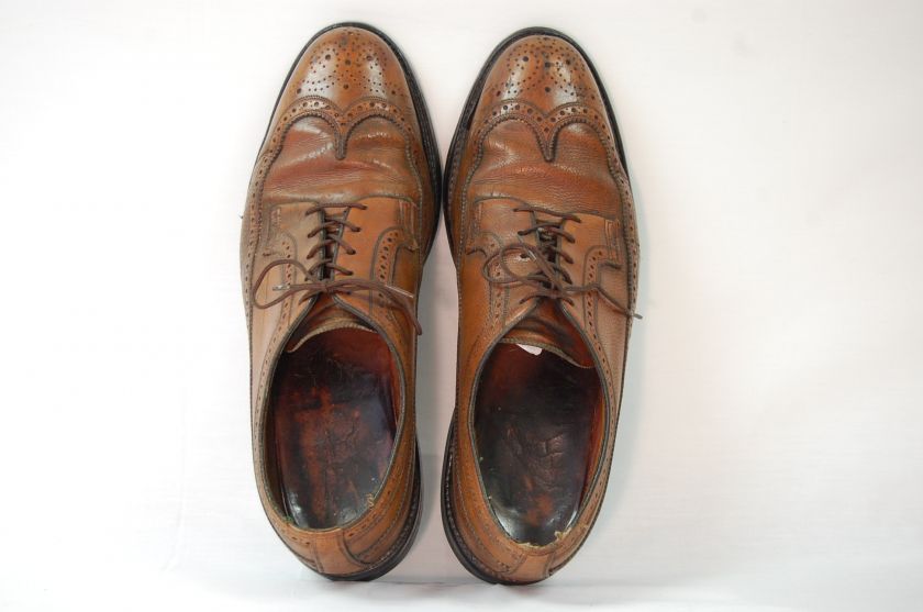 Florsheim Imperial Kenmoor Brown Longwing Gunboat Wingtip 11 D 