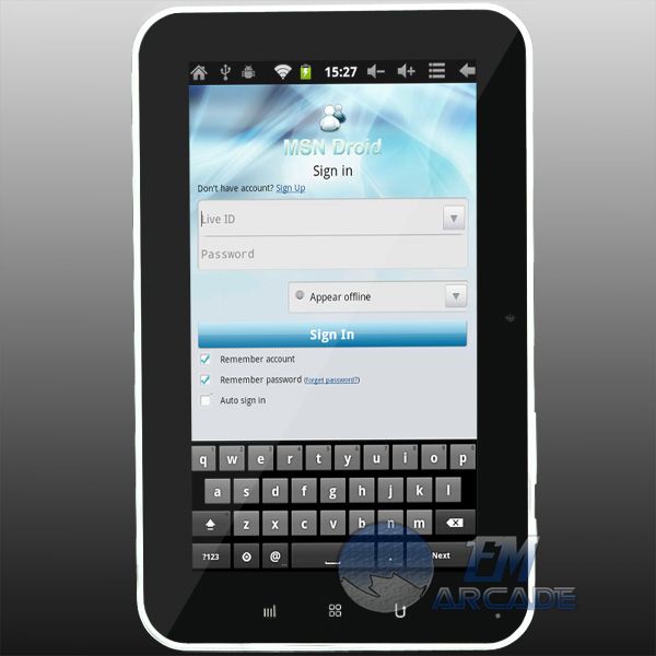   Cortex A8 1GHz Android 2.3 Tablet PC 5 point Capacitive WiFi  