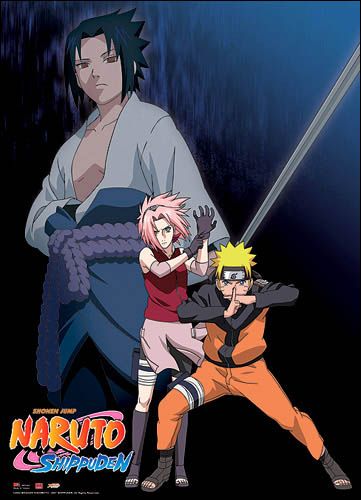 Naruto Shippuden Sakura Sasuke GE5242 WALL SCROLL Anime Art Cloth 