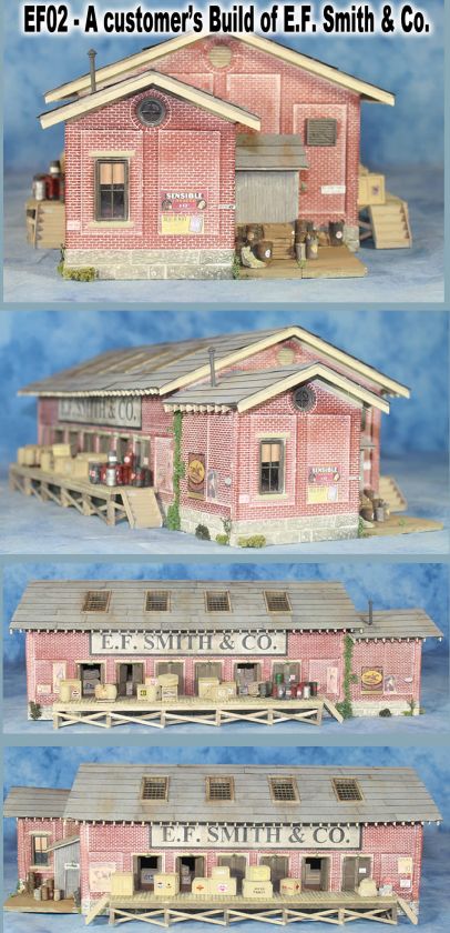 Railroad Kits Ed Fulasz EF Smith Co Warehouse HO Scale  