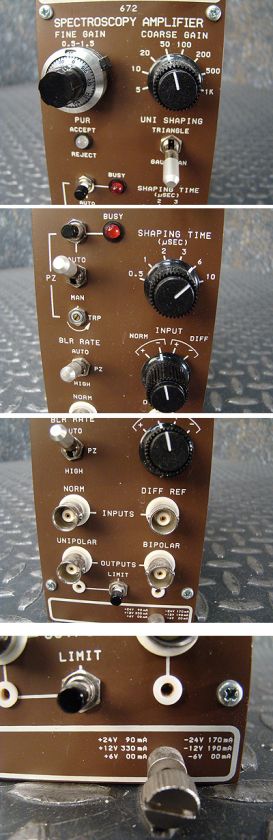 ORTEC Model 672 Spectroscopy Amplifier NIM BIN Plug In  