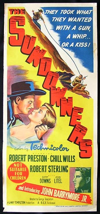 the sundowners 1950 with robert preston robert sterling chill wills 